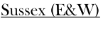 Sussex (E&W)